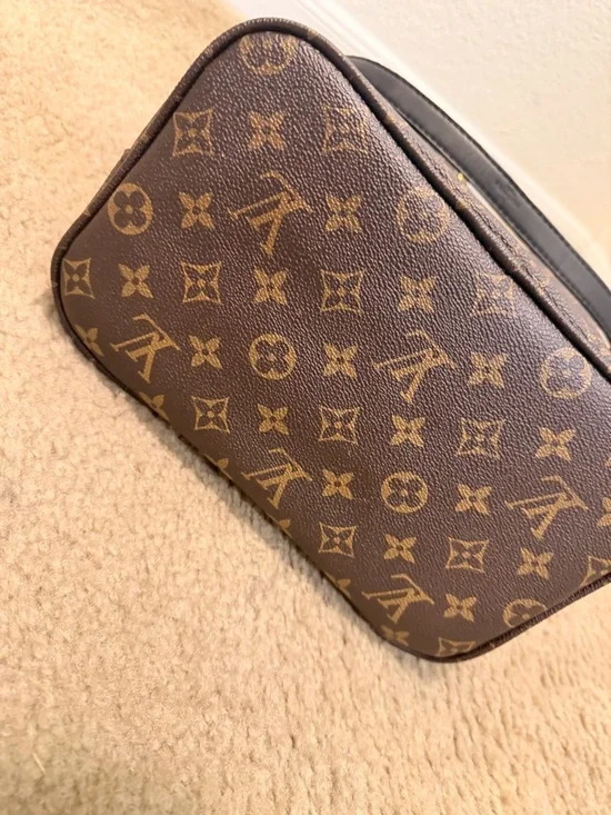 Louis Vuitton Monogram Canvas Brown & Gold Drawstring Bucket Bag - Picture 5 of 6